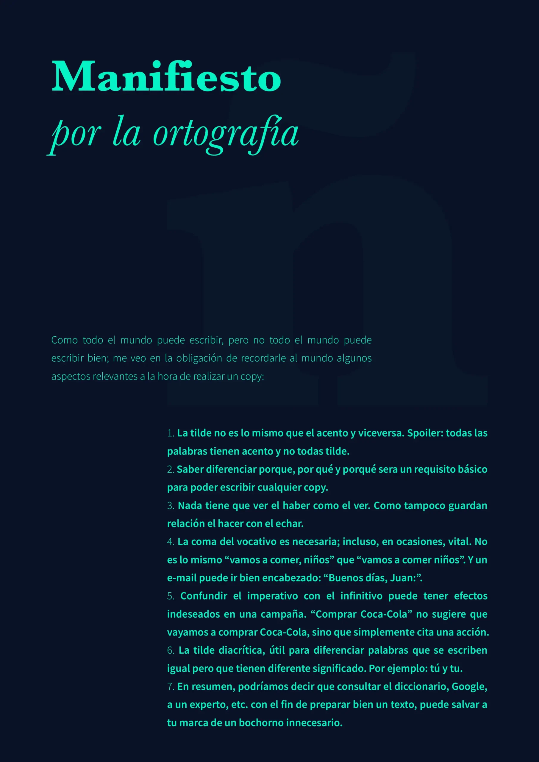 Manifiesto por la ortografía